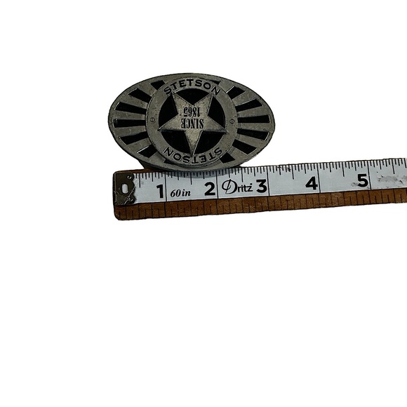 COPY - VINTAGE 2003 METAL STETSON BUCKLE MADE IN USA - Picture 8 of 10